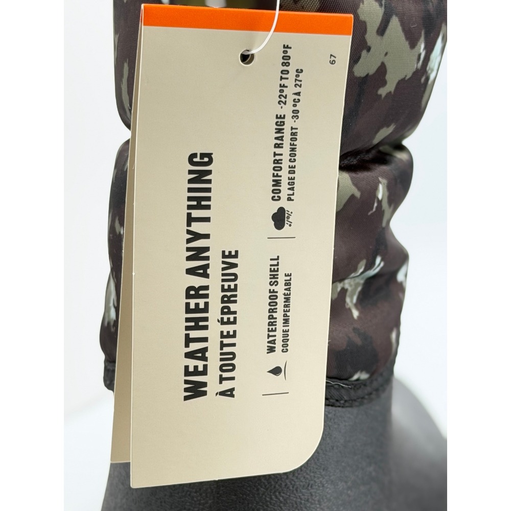 Bogs‎ Snow Shell Zip CT Youth 6 Camo Waterproof Insulated Winter Boots NEW - Picture 7 of 11
